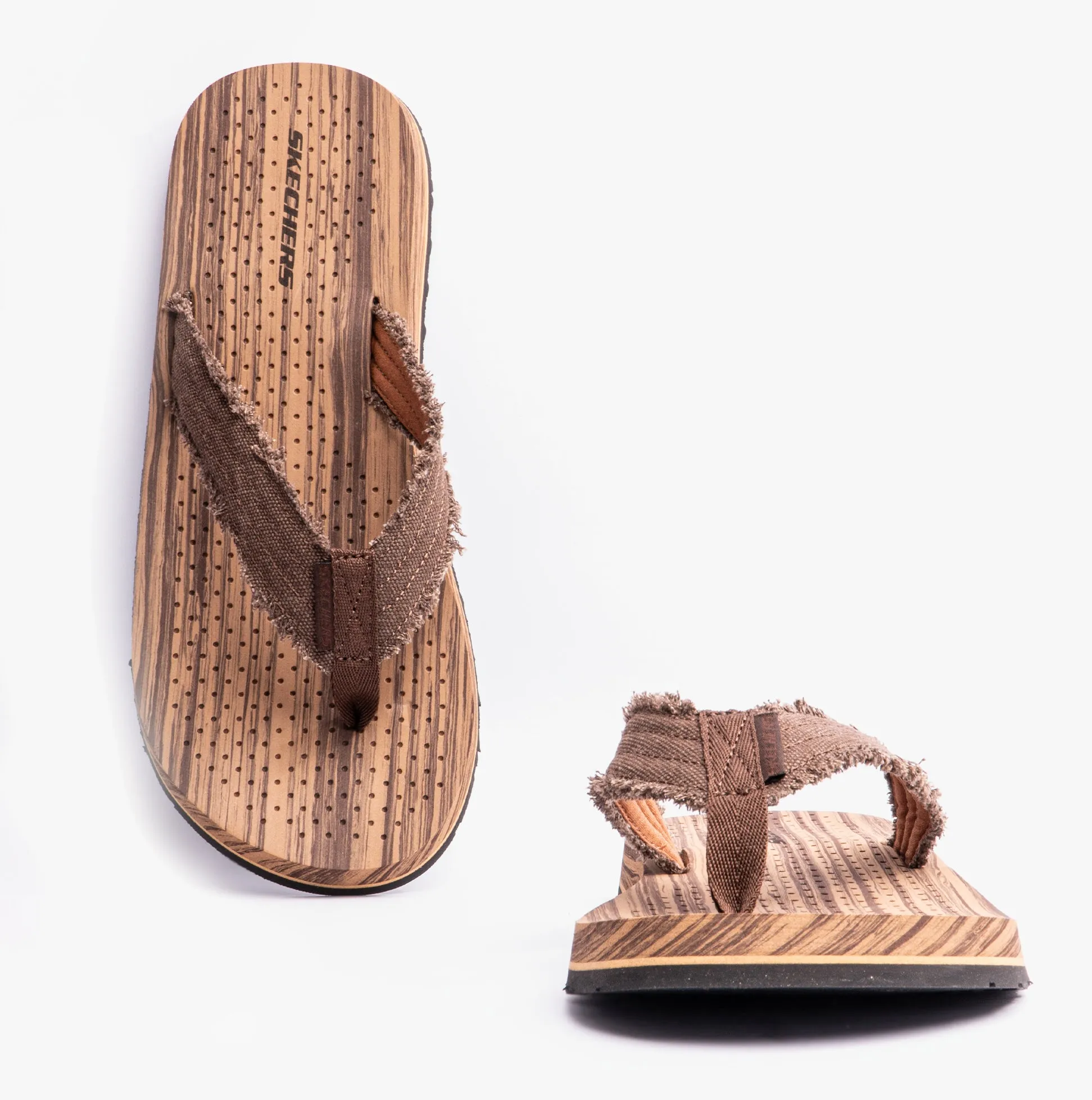 205098/BRN TANTRIC - FRITZ Mens Toe Post Sandals Brown