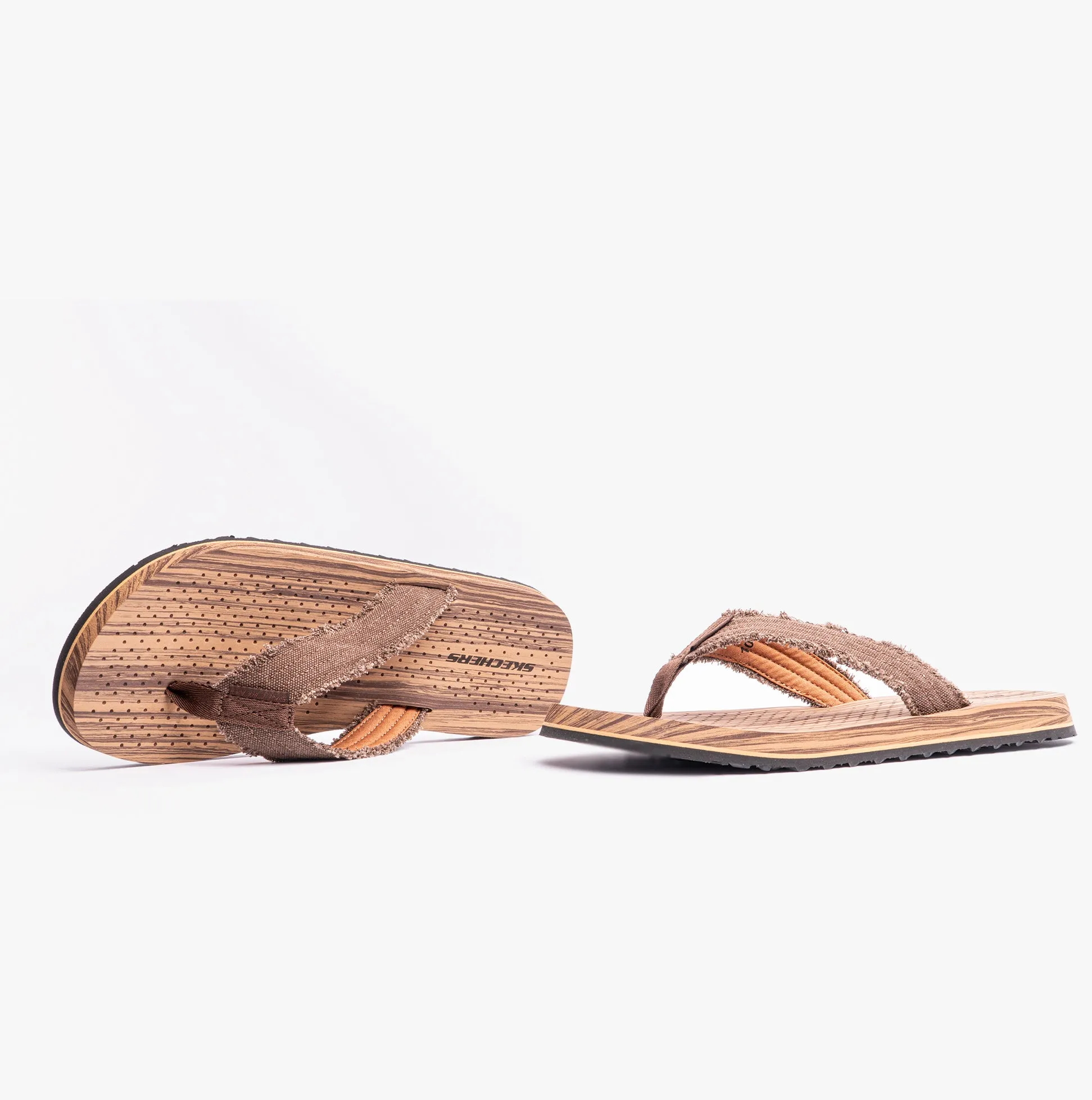 205098/BRN TANTRIC - FRITZ Mens Toe Post Sandals Brown