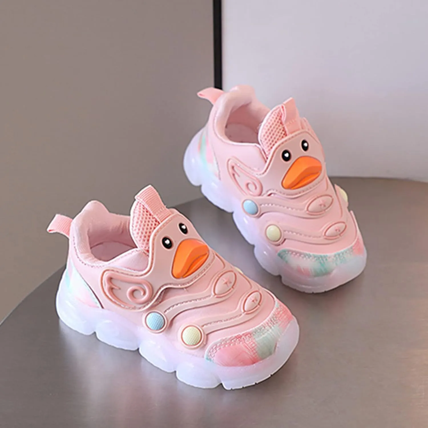 Boys Girls Light Up Shoes Flashing Lightweight Mesh Breathable Adorable Running Sneakers for Toddler and Little Kid