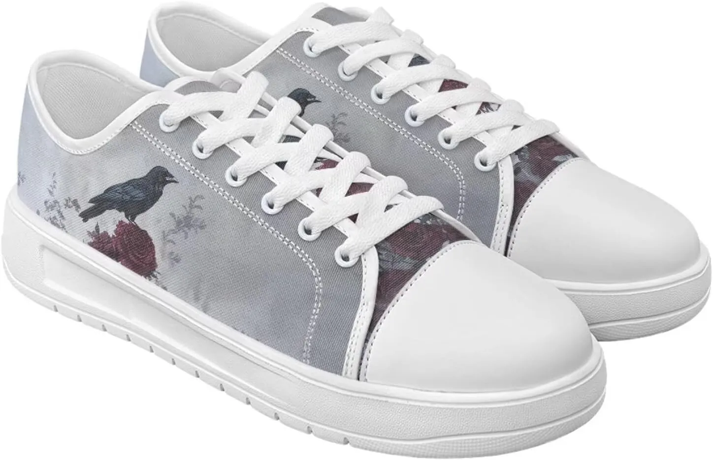 Canvas Slip on Shoes for Women Trendy Low Top Barefoot Sneakers Lace Up Design Walking Flats
