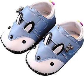 Cute 𝐂artoon Prewalkers Shoes for Infant Baby Boys Girls Soft Sole Leather Non Slip Comfortable Sports Footwear