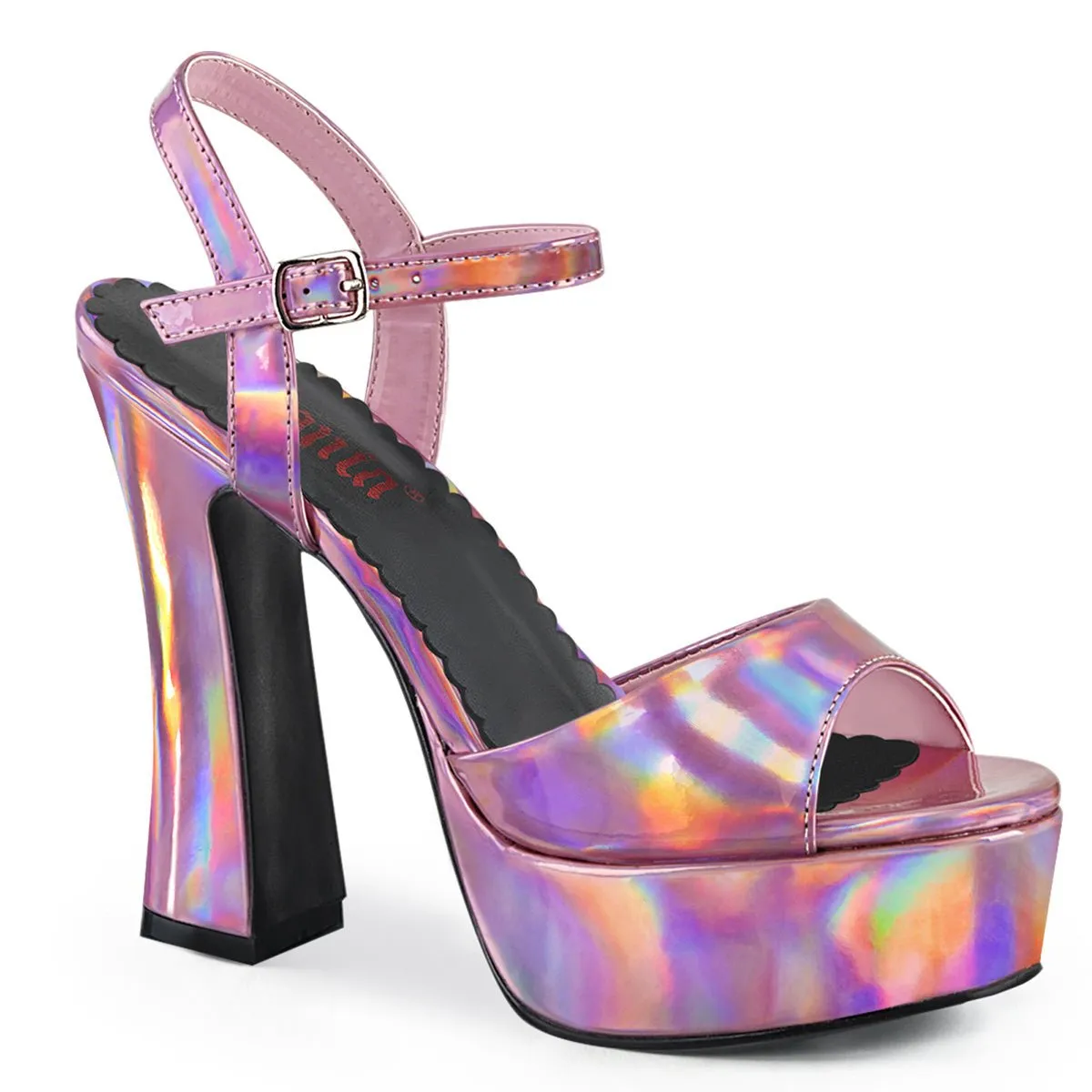 DemoniaCult Dolly 09 Womens 5 Inch Chunky Heel, Sandals