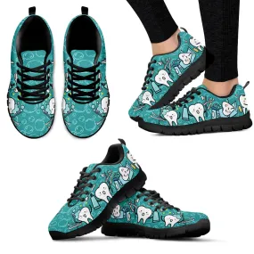 Dental Teeth Prints Casual Women Shoes Flats Sneakers Air Mesh Comfortable Ladies Footwear Zapatos Mujer