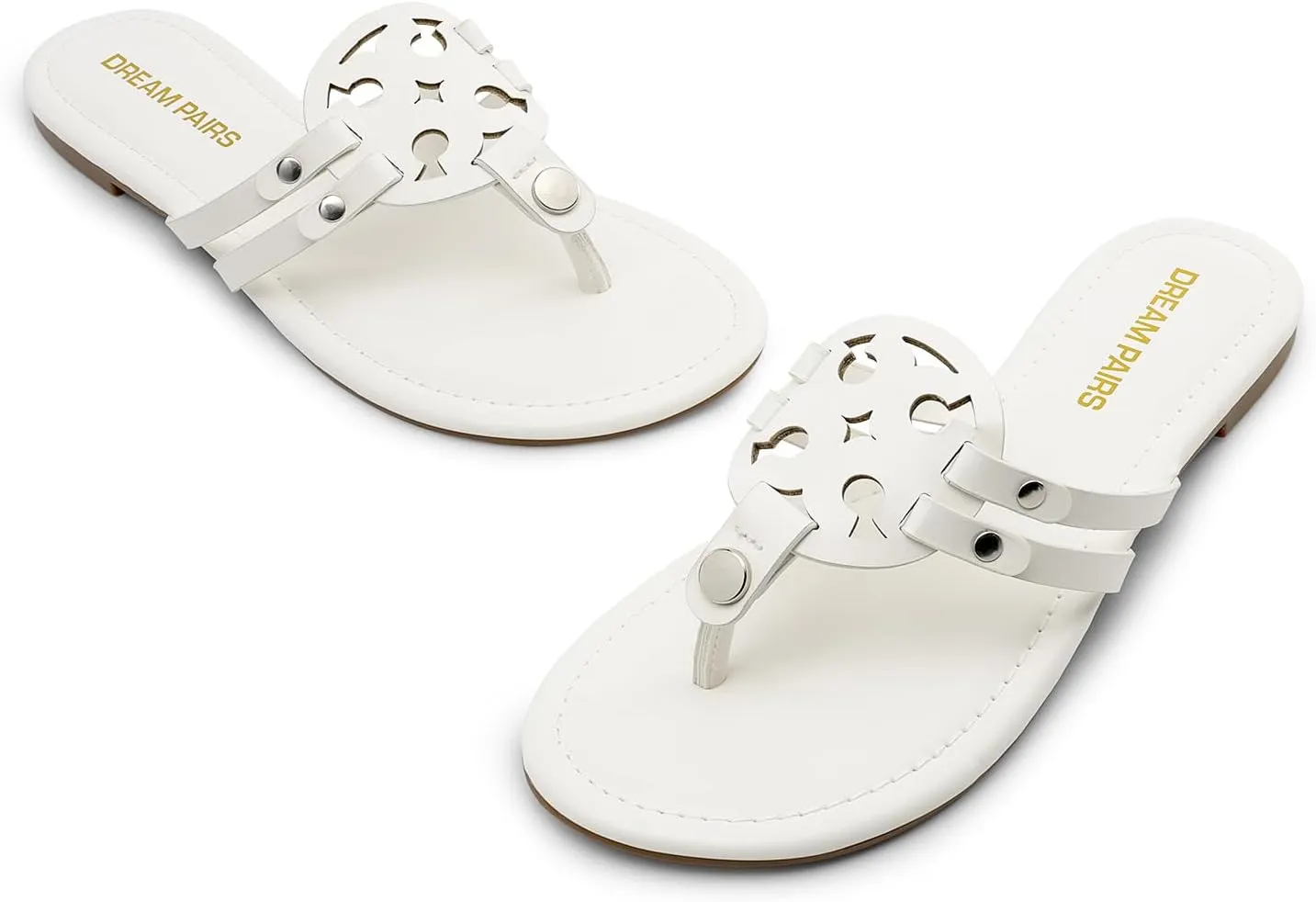 DREAM PAIRS Flip Flops for Women Comfortable Thong Flat Sandals for Summers Dress Beach