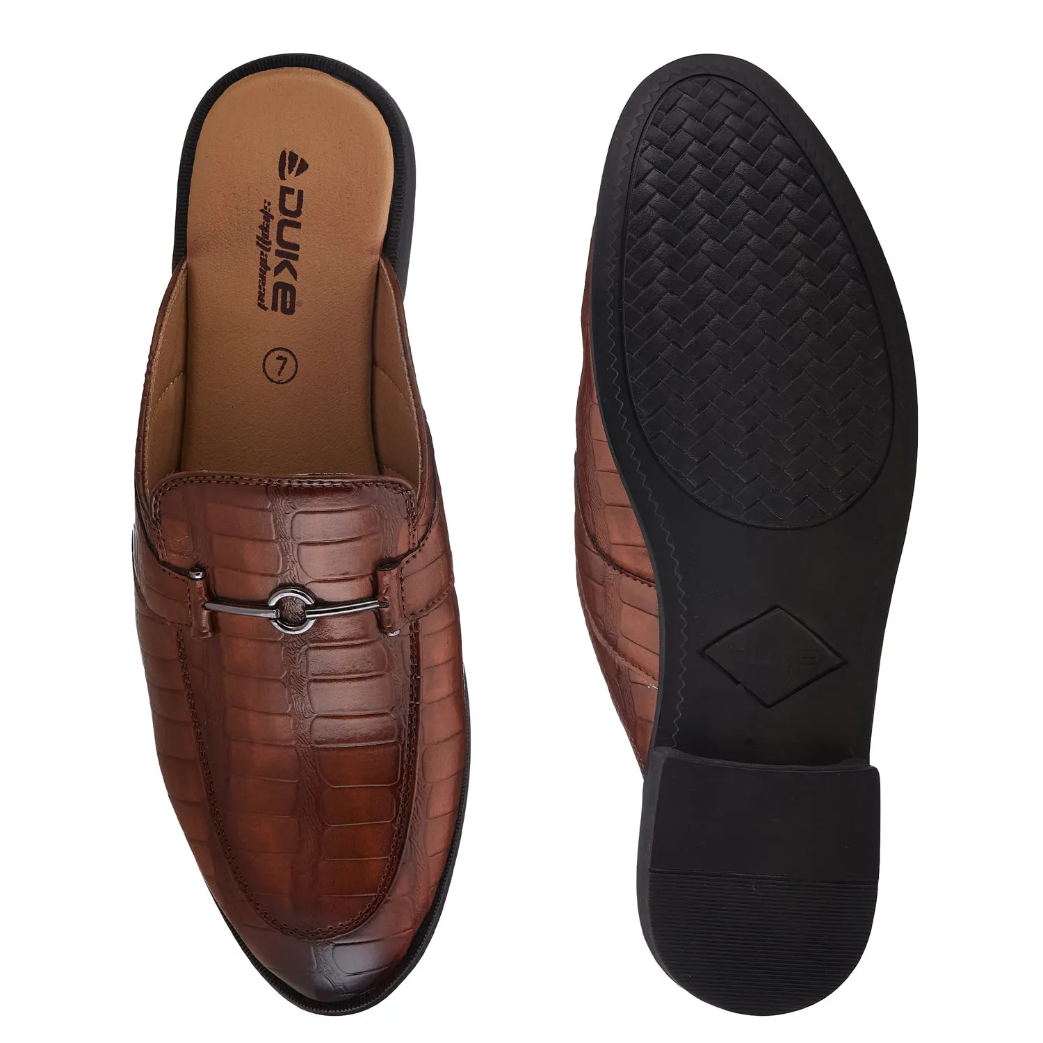 Duke Men Croc Textured Mules (FWOL4026)