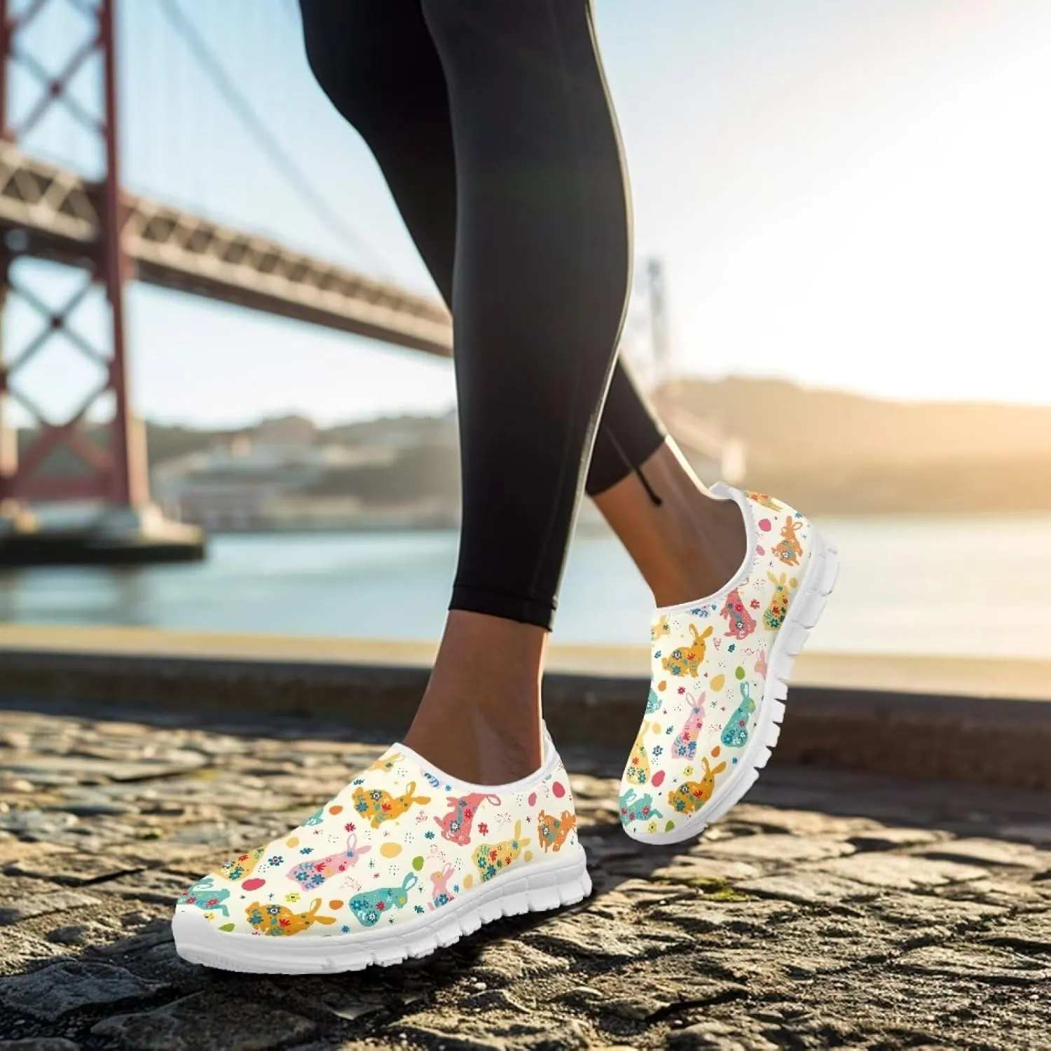 Easter Outdoor Loafers Casual Wide Toe Walking Shoes Classic Flats Leisure Loafer for Womens Girls