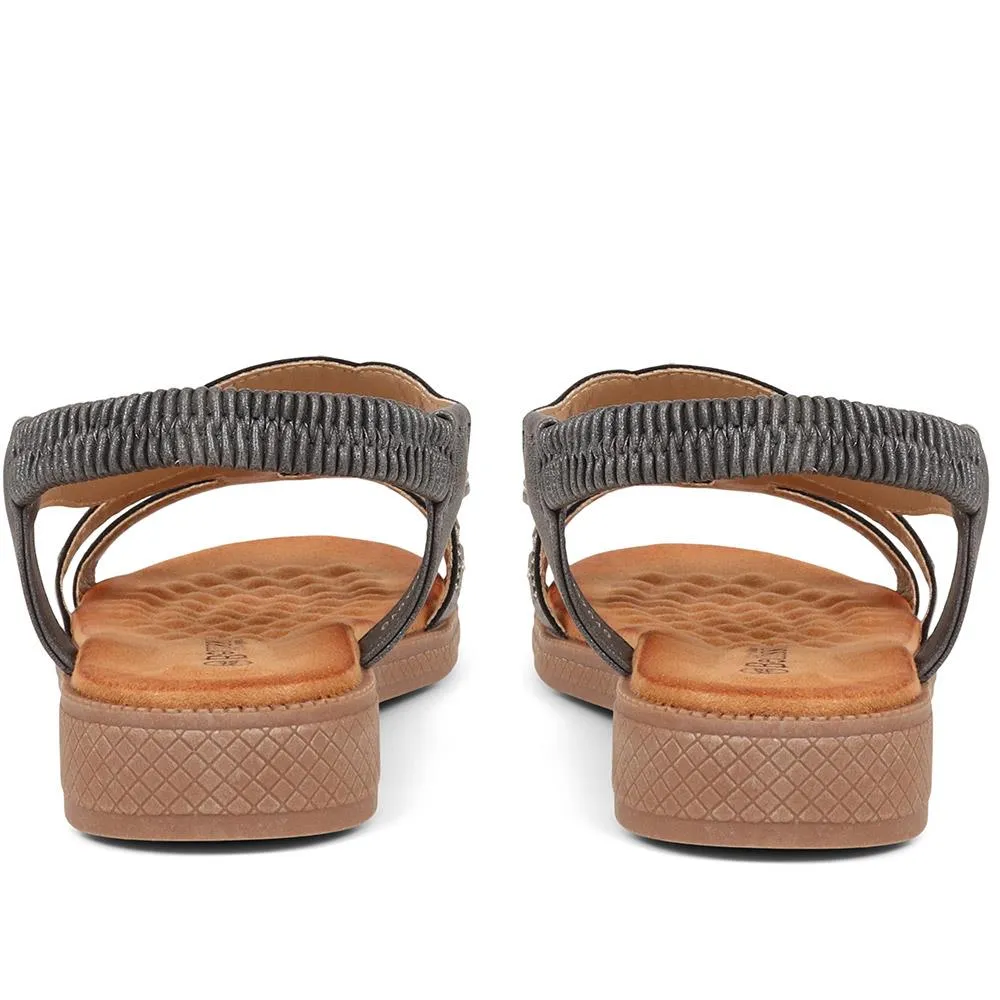 Embellished Slip On Sandals - BELBAIZH37049 / 323 381