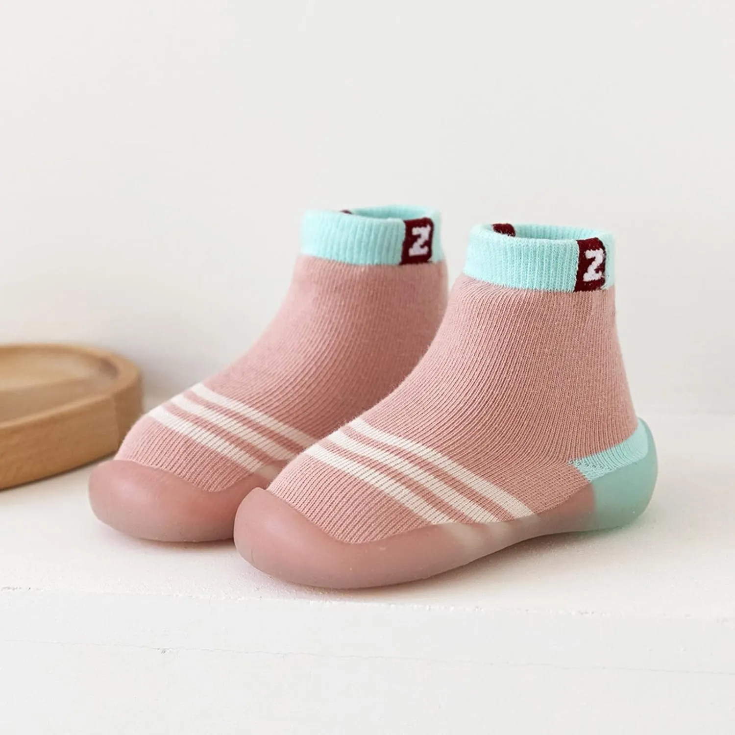 EnJoCho Children Flats Sandals Summer And Autumn Comfortable Infant Toddler Shoes Stripes Colorblock Children Mesh Shoes