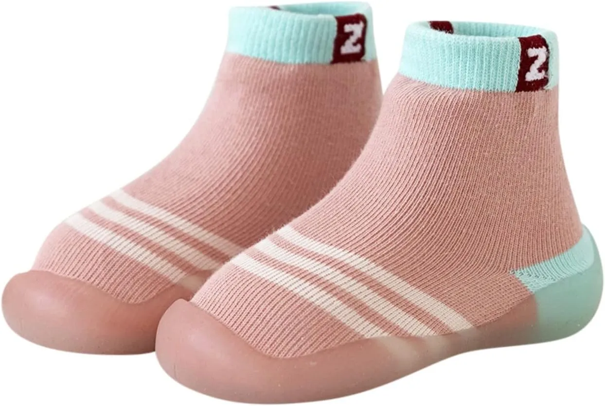 EnJoCho Children Flats Sandals Summer And Autumn Comfortable Infant Toddler Shoes Stripes Colorblock Children Mesh Shoes