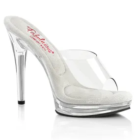 Fabulicious Glory 501 Womens 5 Inch Heel, Bikini Posing Competition Slip-On Mules