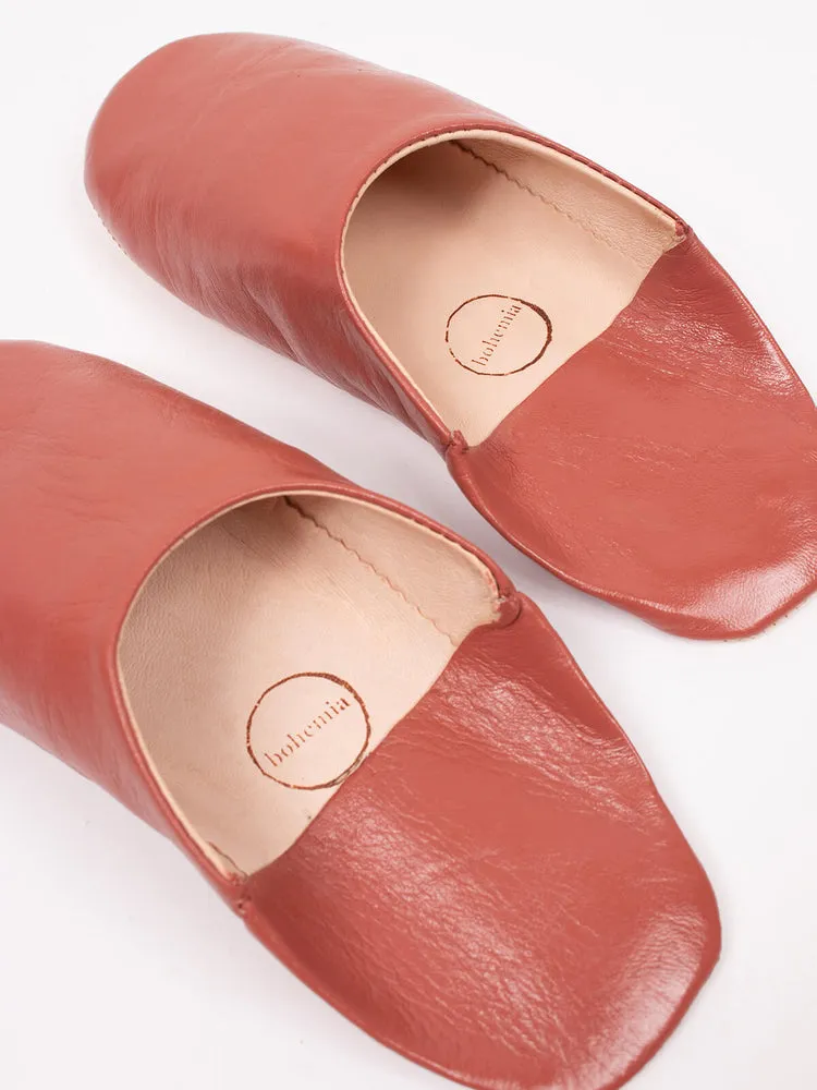 Handmade Babouche Slippers | Terracotta
