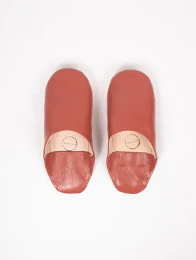 Handmade Babouche Slippers | Terracotta
