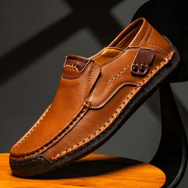 Handmade Mens Style Shoes Comfortable Breathable Mens Loafers Big Size