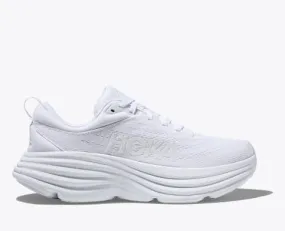 Hoka Women's Bondi 8 Running Shoes- White