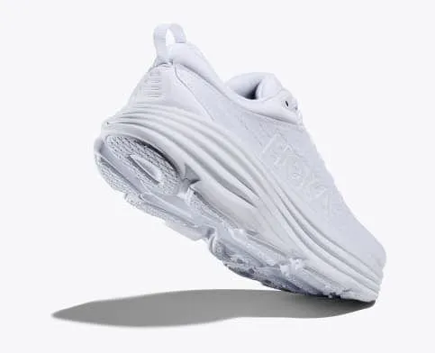 Hoka Women's Bondi 8 Running Shoes- White