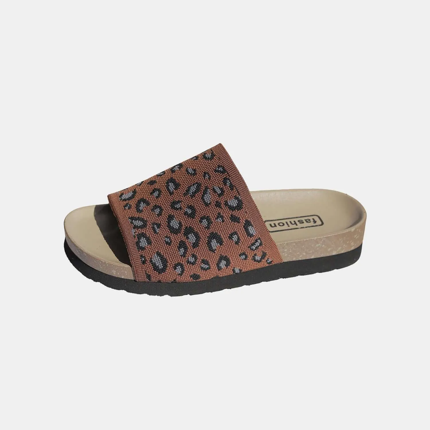 Leopard Open Toe Eva Sole Sandals