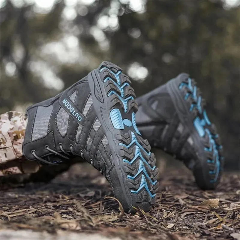 (⏰Limited Time Discount 49% off) Men's Lightweight  Breathable Durable Anti-slip Hiking Boots Combat Army Boots Work Boots