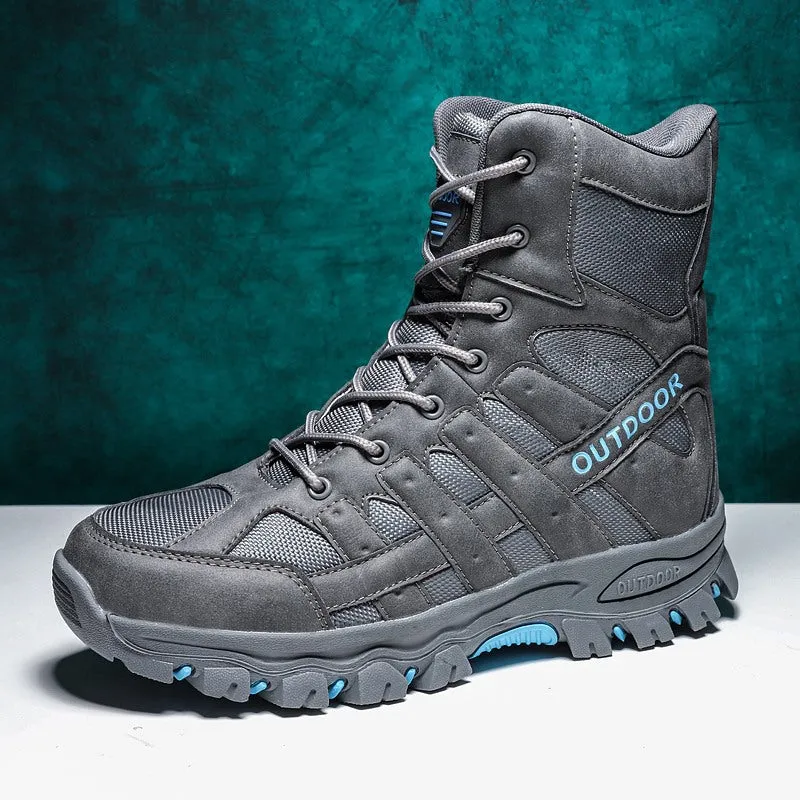 (⏰Limited Time Discount 49% off) Men's Lightweight  Breathable Durable Anti-slip Hiking Boots Combat Army Boots Work Boots