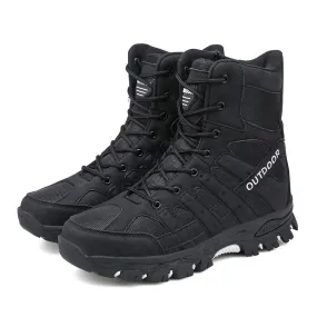 (⏰Limited Time Discount 49% off) Men's Lightweight  Breathable Durable Anti-slip Hiking Boots Combat Army Boots Work Boots