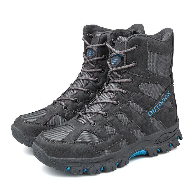 (⏰Limited Time Discount 49% off) Men's Lightweight  Breathable Durable Anti-slip Hiking Boots Combat Army Boots Work Boots