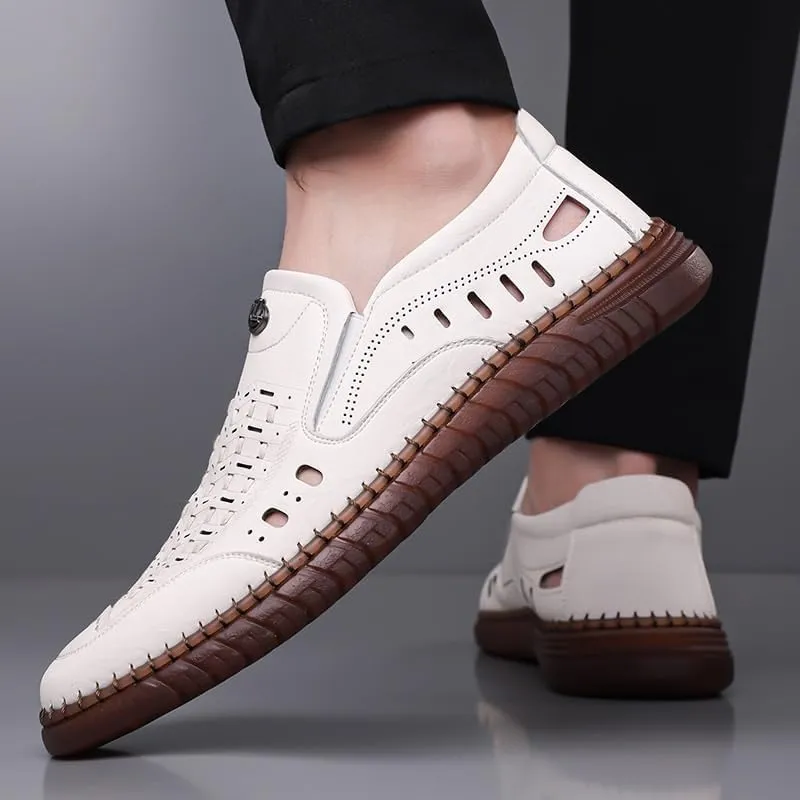 Mens Commuter Slip-Resistant Lightweight Breathable Easy to Walk Slip-on Loafers Comfortable & Light-Weight
