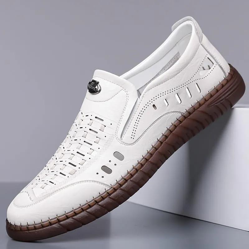 Mens Commuter Slip-Resistant Lightweight Breathable Easy to Walk Slip-on Loafers Comfortable & Light-Weight