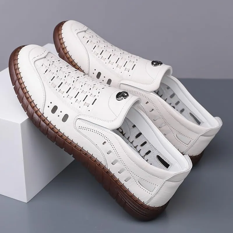 Mens Commuter Slip-Resistant Lightweight Breathable Easy to Walk Slip-on Loafers Comfortable & Light-Weight