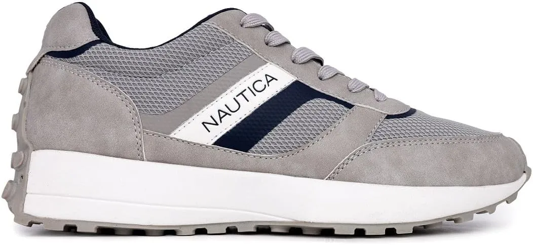 Nautica Men's Lace-Up Sneakers  Casual, Stylish, and Comfortable for Walking