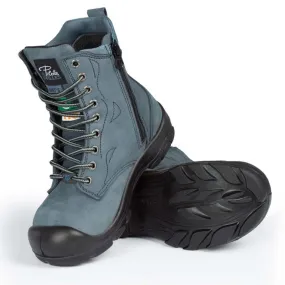 P&F Women's Safety Work Boots S558 CSA 8" Nubuck Leather with Zipper Lightweight with Steel Toe and Plate | Limited Size Selection
