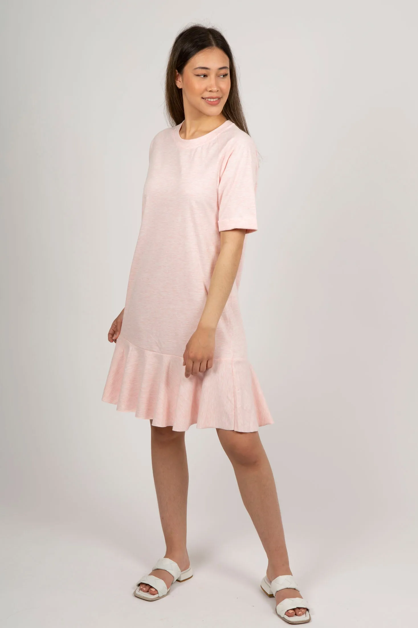 Payton Dress - Light Pink Mélange
