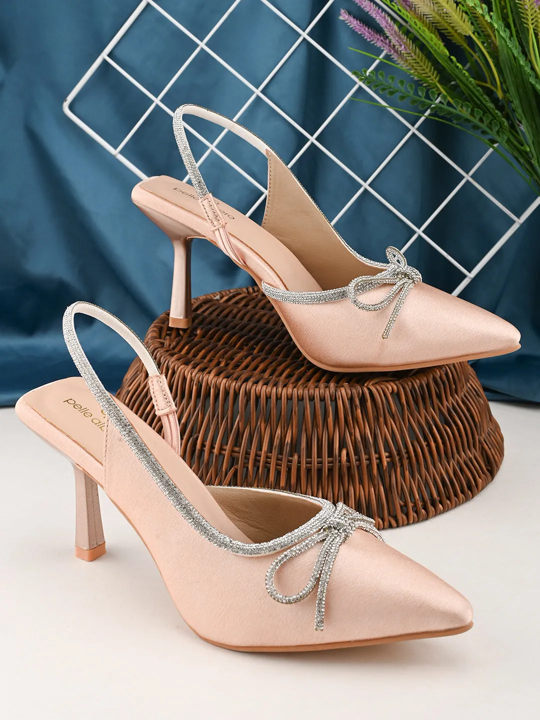 Pelle Albero Women Sultan Fancy Kitten Heels Sandals