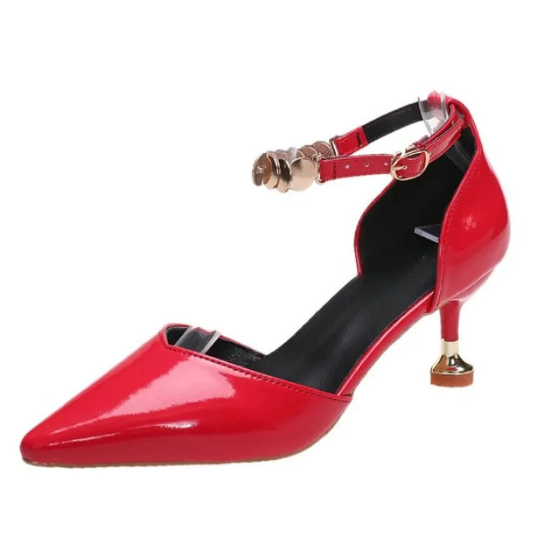 Pointed Toe Hollow Elegant Heels