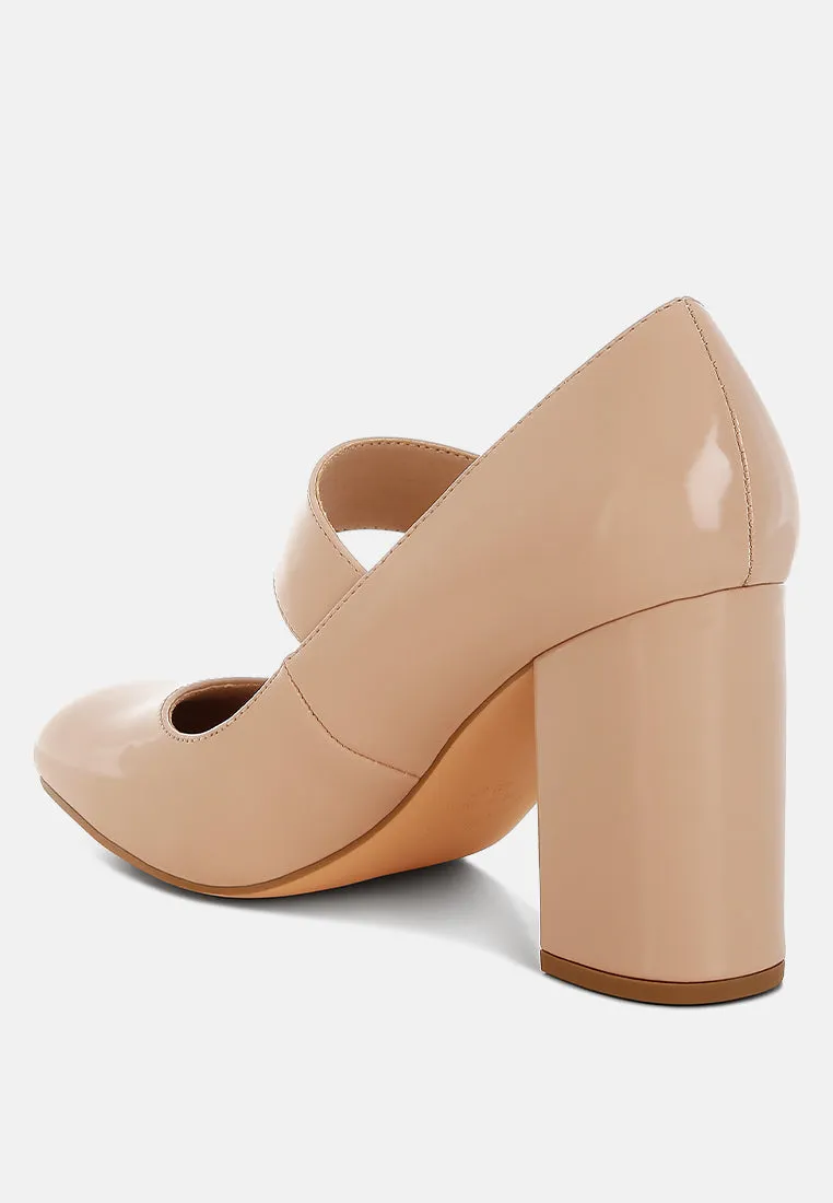 Primula Block Heel Mary Jane Sandals