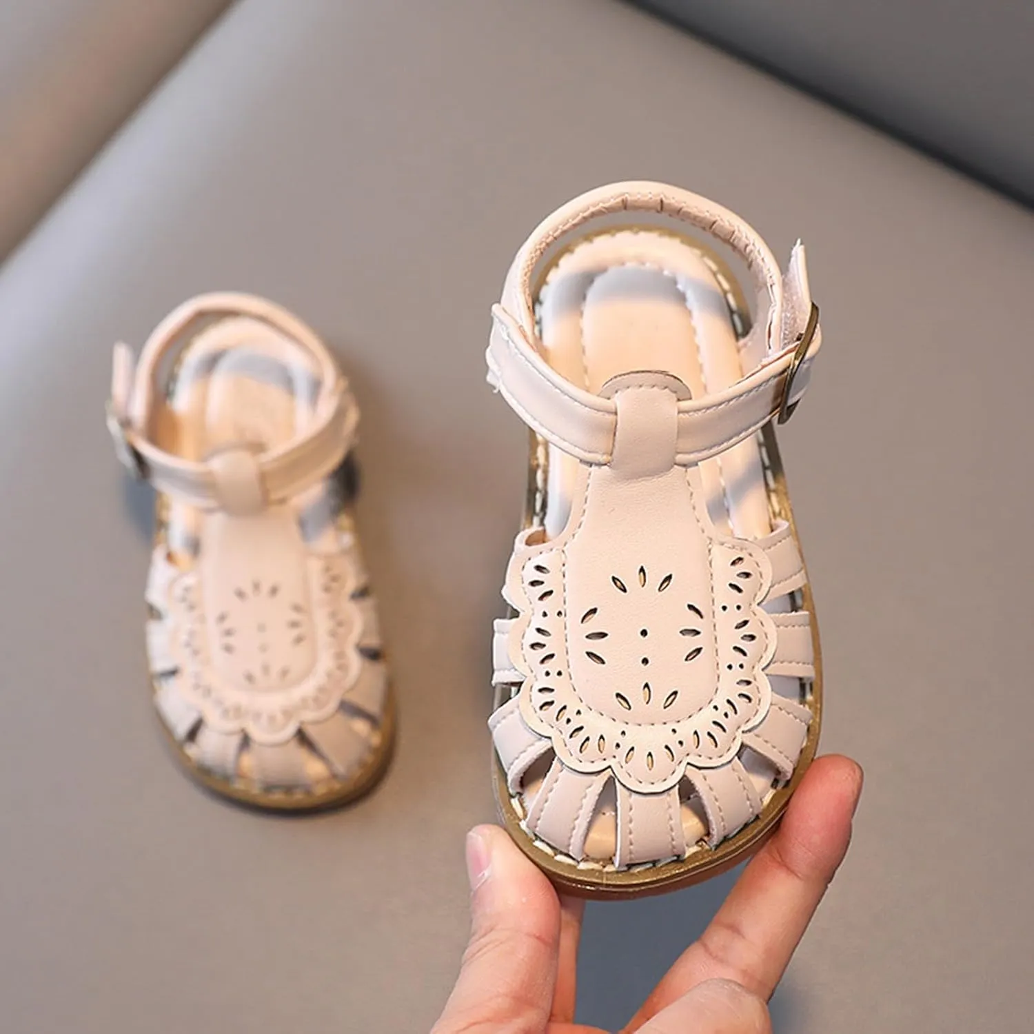 The for Kids Children Sandals Soft Flat Shoes Fashion Comfortable Bow Bottom Lightweight Baby Cute Girl Sandals