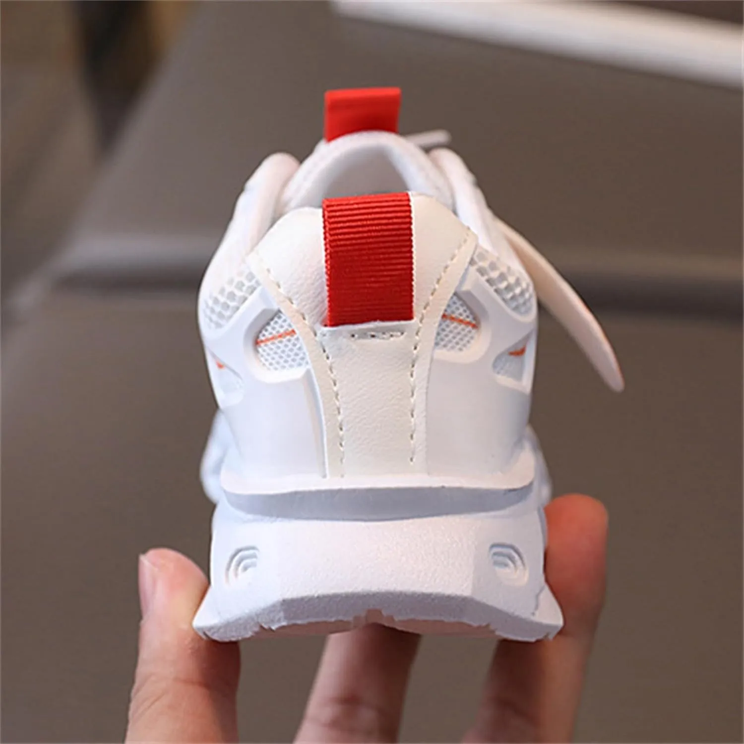 Toddler Infant Boys Girls Light Up Solid Color Sneakers Baby Kids Breathable Mesh Sport Outdoor Casual Tennis Shoes