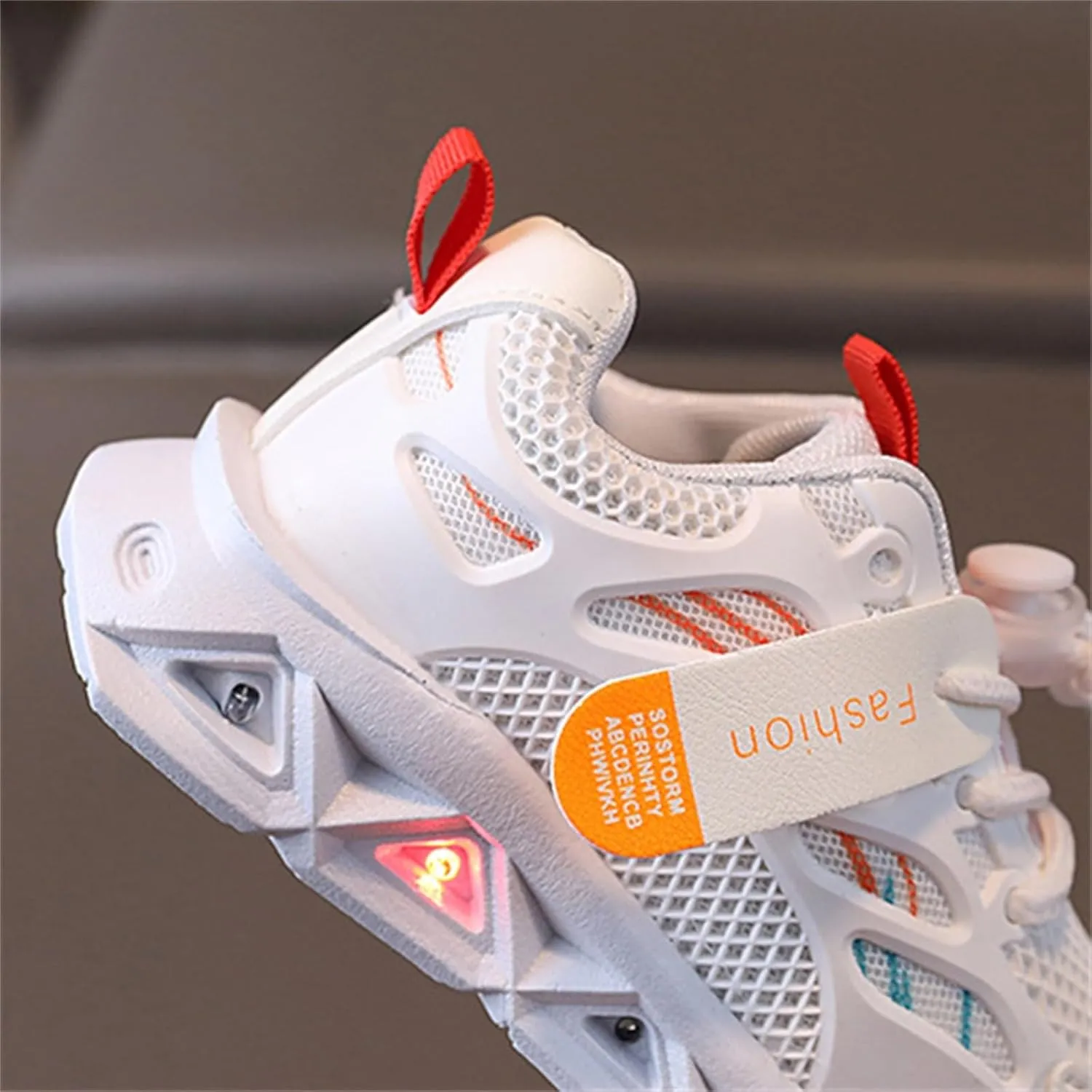 Toddler Infant Boys Girls Light Up Solid Color Sneakers Baby Kids Breathable Mesh Sport Outdoor Casual Tennis Shoes