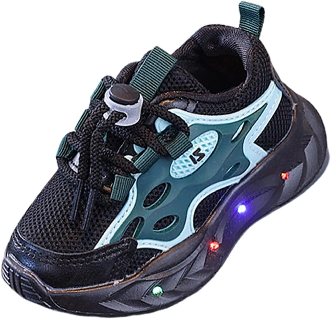 Toddler Mesh Breathable Sneaker with Led Light Up Kids Girls Boys Outdoor Slip On First Walking Sport Shoes Infant Shoes