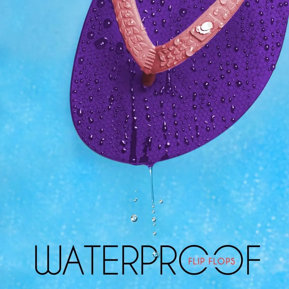 Ultra Soft Comfortable Natural Rubber Summer Beach Flip Flops For Women