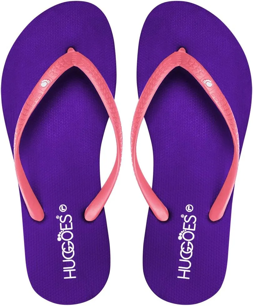 Ultra Soft Comfortable Natural Rubber Summer Beach Flip Flops For Women