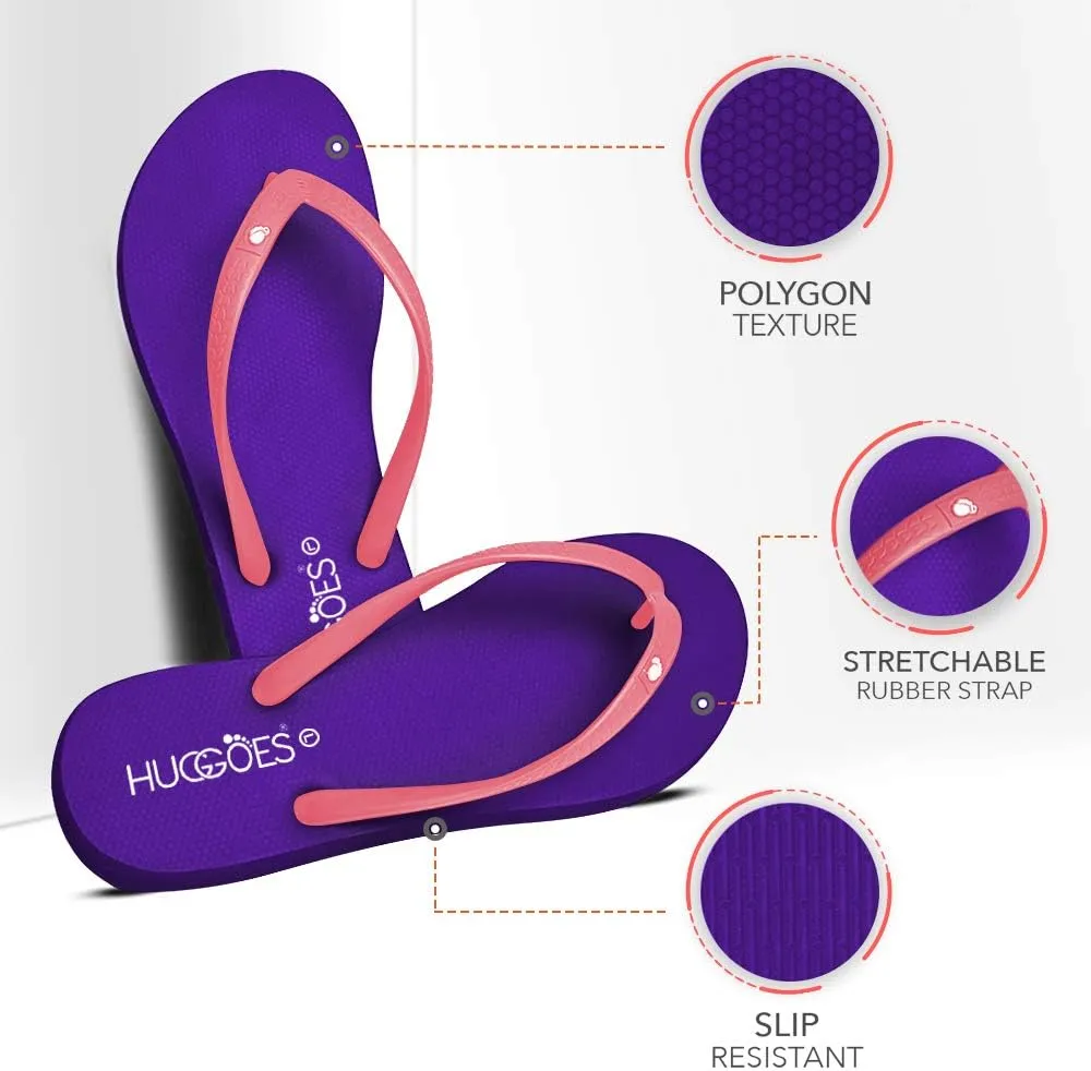 Ultra Soft Comfortable Natural Rubber Summer Beach Flip Flops For Women