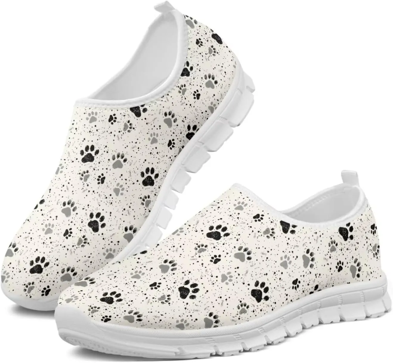 Women's Cat Print Outdoor Loafers Wide Driving Shoes Classic Business Work Flats Loafer Size 5-13