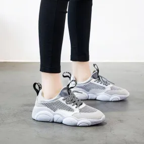 Women's Cute Comfortable Low Cut Mesh Sneaker Shoes