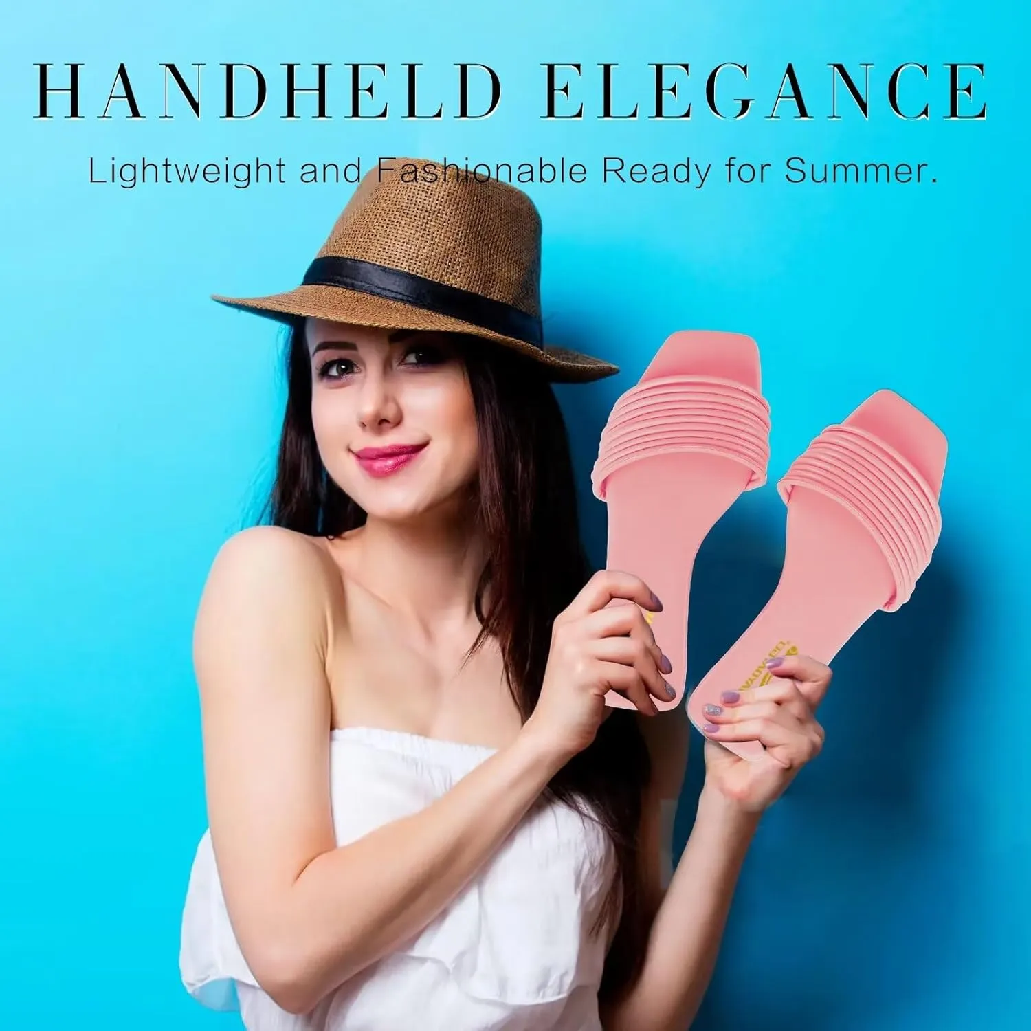 Women's Slide Sandals - Comfy Slip-On Design with Sleek Straps for Casual Elegance - Fashionable and Trendy Summer Flat Slides Shoes for Girls and Women